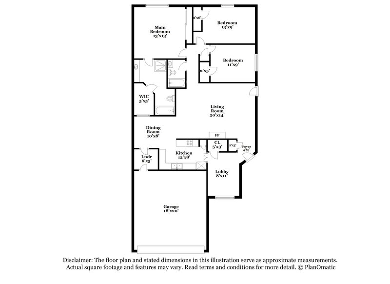 2,020/Mo, 101 Streamside Dr # A1 Desoto, TX 75115 Floor Plan View