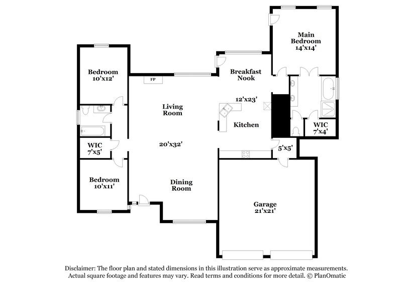 2,165/Mo, 106 Stanford Forney, TX 75126 Floorplan View