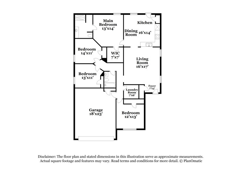 2,130/Mo, 1116 Bellevue Dr Princeton, TX 75407 Floor Plan View