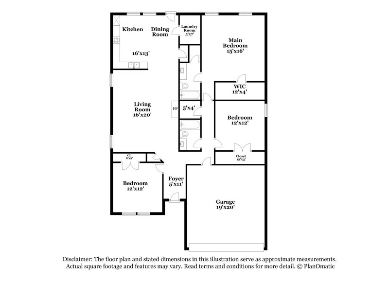 2,440/Mo, 8126 Stowe Springs Ln Arlington, TX 76002 Floor Plan View