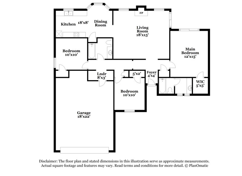 2,075/Mo, 5911 Woodsetter Ln Arlington, TX 76017 Floor Plan View