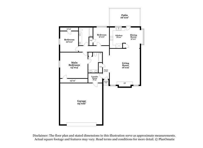 1,845/Mo, 2601 Valley View Dr Corinth, TX 76210 Floor Plan View