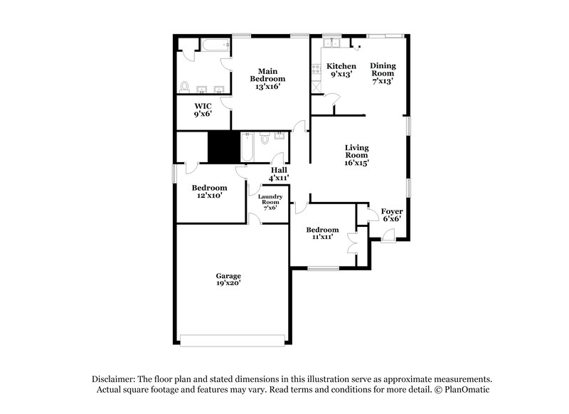1,920/Mo, 4644 Cool Ridge Ct Fort Worth, TX 76133 Floor Plan View