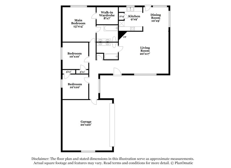 2,290/Mo, 2300 Brookdale Dr Arlington, TX 76014 Floor Plan View