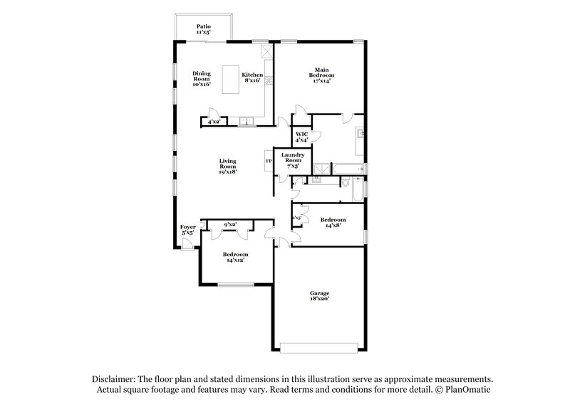 2,625/Mo, 1232 Goldeneye Aubrey, TX 76227 Floor Plan View