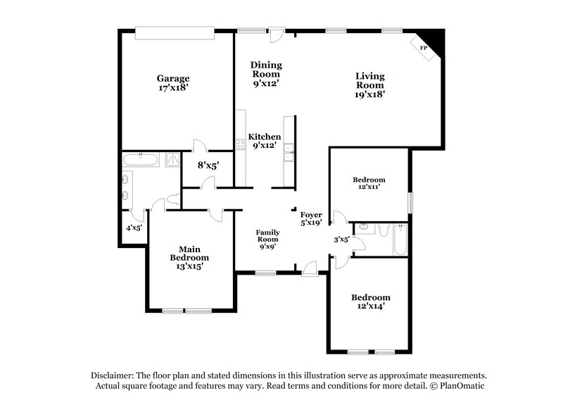2,120/Mo, 1056 Bumble Bee Dr Lancaster, TX 75134 Floor Plan View