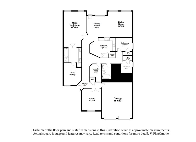 2,465/Mo, 647 Alexander St Grand Prairie, TX 75051 Floor Plan View