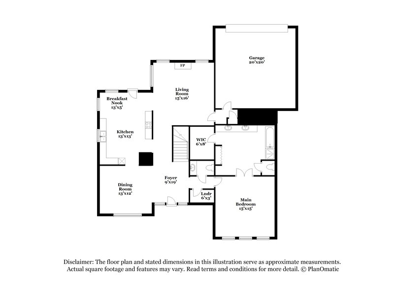 2,340/Mo, 808 Longleaf Dr Desoto, TX 75115 Floor Plan View