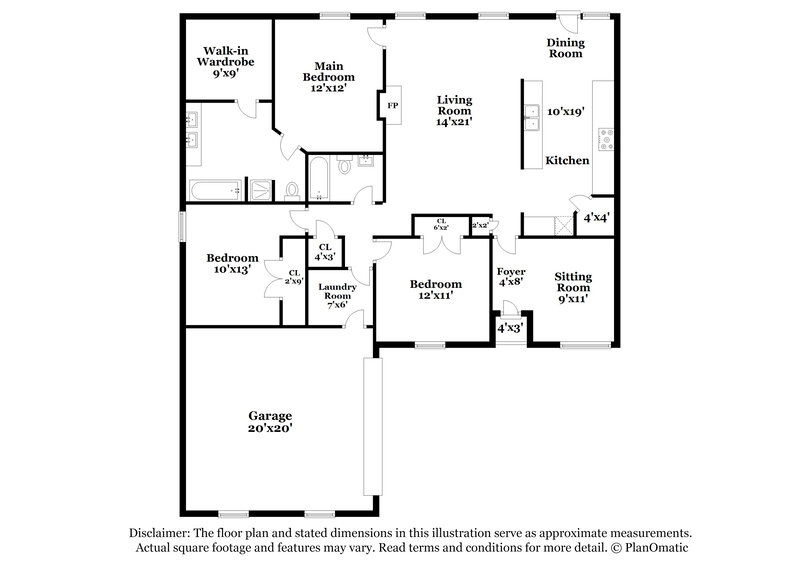 2,025/Mo, 1409 Englewood Dr Royse City, TX 75189 Floor Plan View