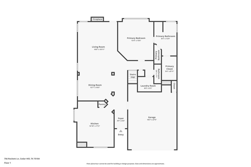 2,560/Mo, 756 Rockett Ln Cedar Hill, TX 75104 Floor Plan View
