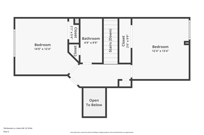 2,560/Mo, 756 Rockett Ln Cedar Hill, TX 75104 Floor Plan View 2