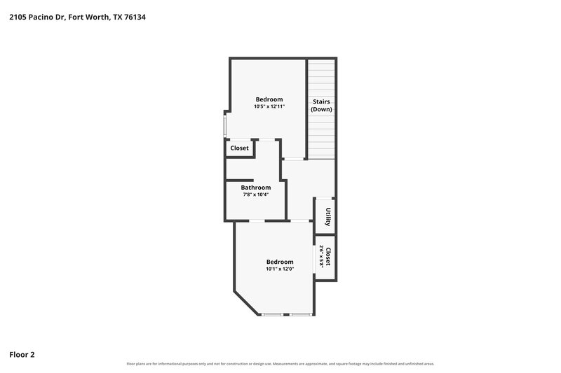 1,940/Mo, 2105 Pacino Dr Fort Worth, TX 76134 Floor Plan View 2