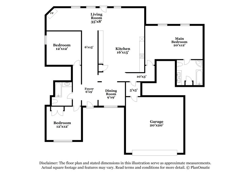 2,215/Mo, 1216 Beatty Dr Cedar Hill, TX 75104 Floor Plan View