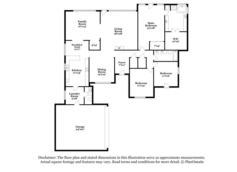 2,485/Mo, 712 Creek Tree Dr Desoto, TX 75115 Floor Plan View
