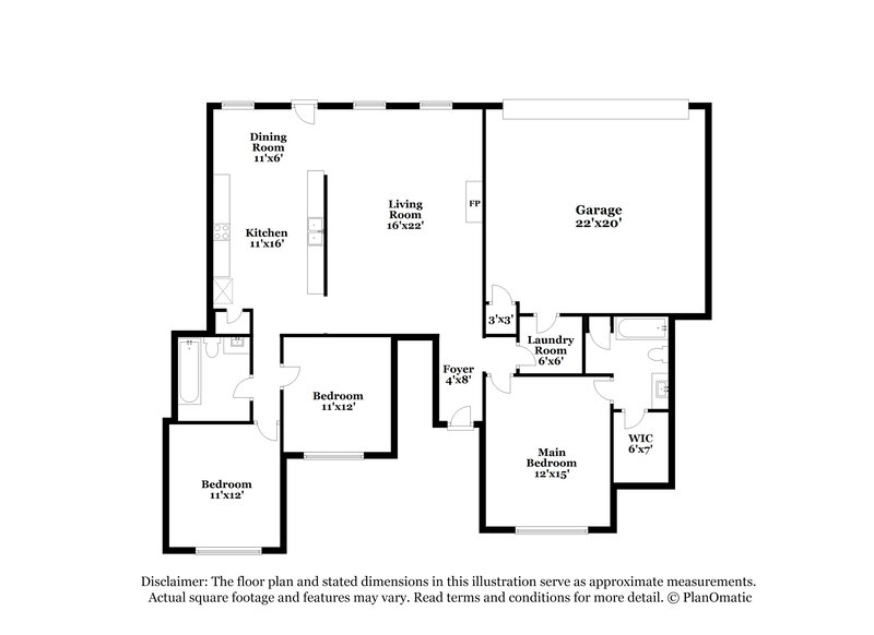 2,555/Mo, 1304 Dawson Way Mesquite, TX 75181 Floor Plan View