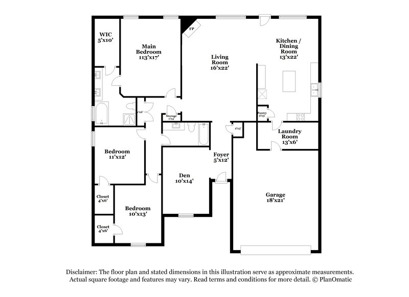 2,605/Mo, 3985 Miami Springs Dr Fort Worth, TX 76123 Floor Plan View