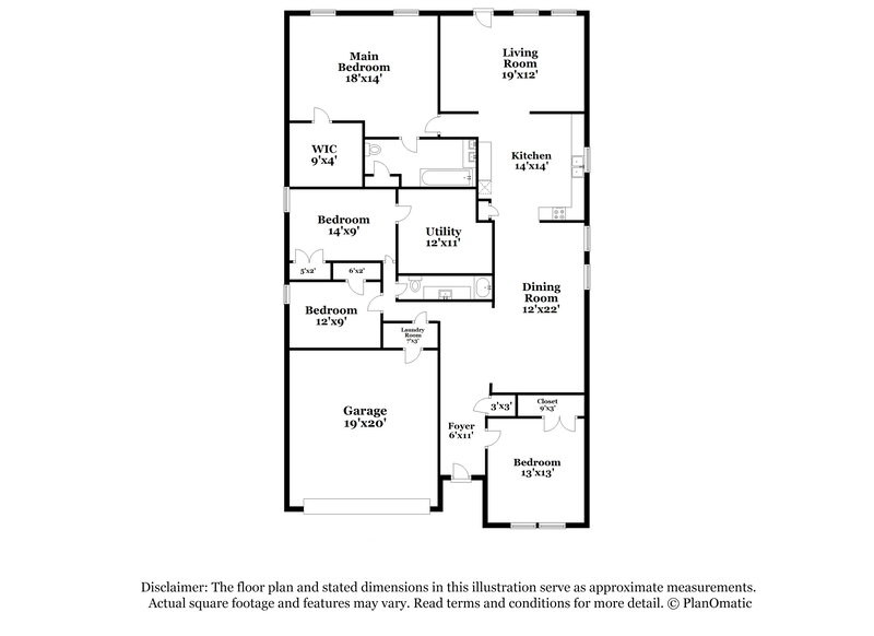 3,530/Mo, 1605 Rialto Way Justin, TX 76247 Floor Plan View