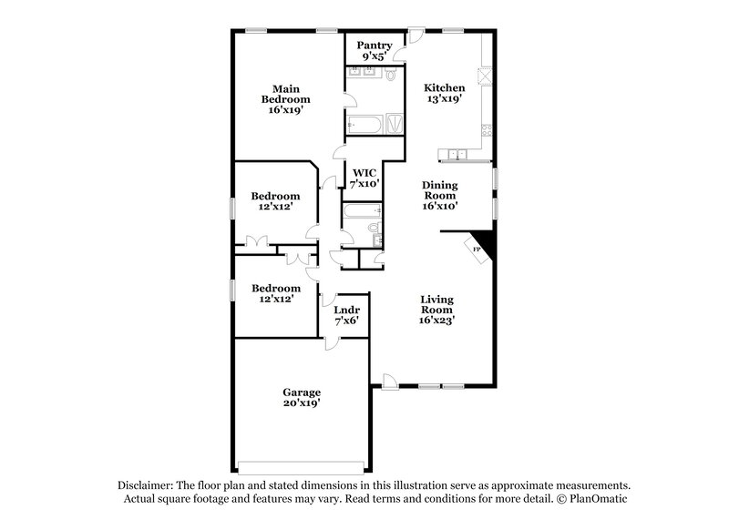 2,285/Mo, 3310 Andalusian Dr Denton, TX 76210 Floor Plan View