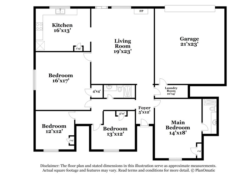 2,750/Mo, 1537 Gunnison Trl Lewisville, TX 75077 Floor Plan View