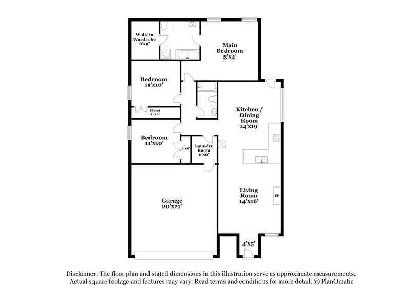 3,040/Mo, 1933 Belshire Ct Fort Worth, TX 76140 Floor Plan View