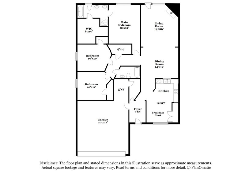 2,320/Mo, 5821 Clarion Trl Arlington, TX 76017 Floor Plan View