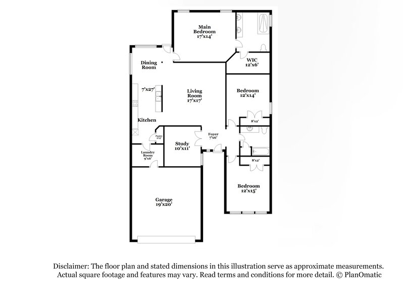 2,450/Mo, 7105 Mohegan Dr Fort Worth, TX 76179 Floor Plan View