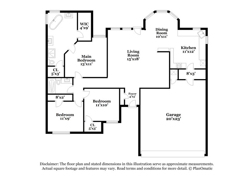 2,170/Mo, 6502 Running Creek Dr Arlington, TX 76001 Floor Plan View