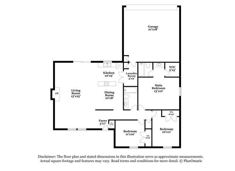 2,265/Mo, 1137 Pleasant Valley Rd Garland, TX 75040 Floor Plan View