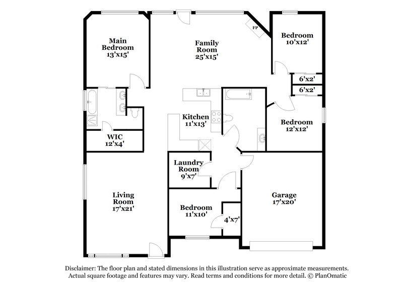 2,405/Mo, 415 Marybeth Dr Burleson, TX 76028 Floor Plan View