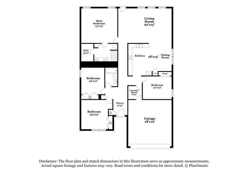 1,680/Mo, 2031 Brook Mdw Forney, TX 75126 Floor Plan View