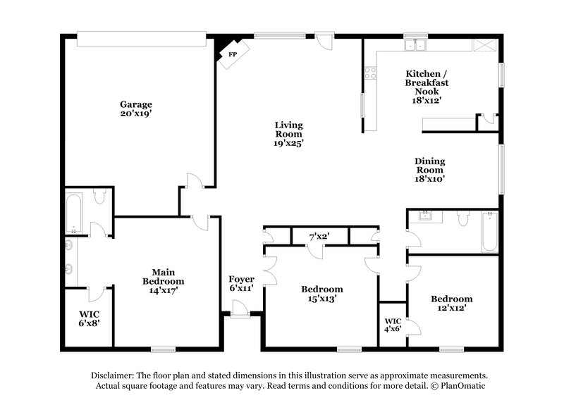 1,985/Mo, 2618 San Saba St Mesquite, TX 75150 Floor Plan View