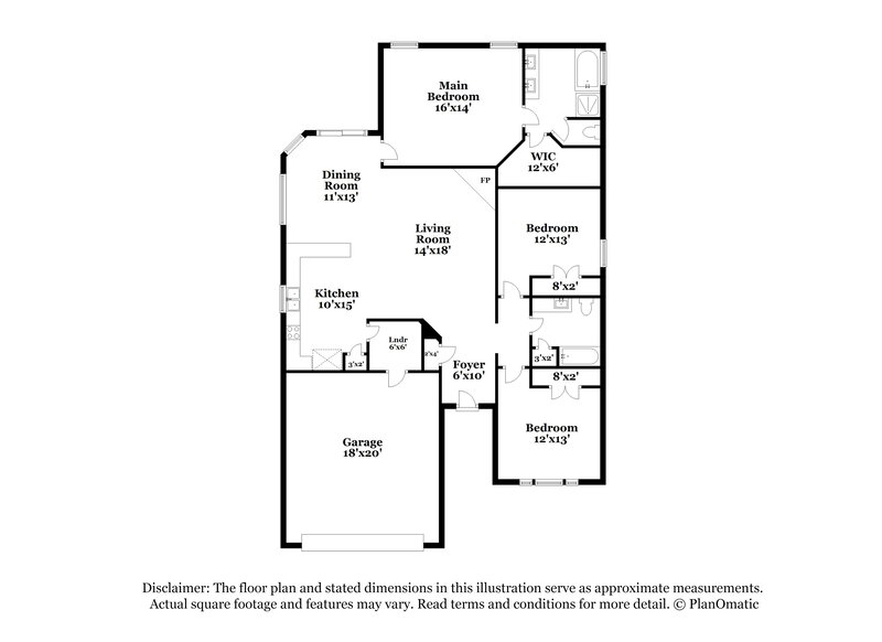 2,295/Mo, 1108 Melrose Dr Burleson, TX 76028 Floor Plan View