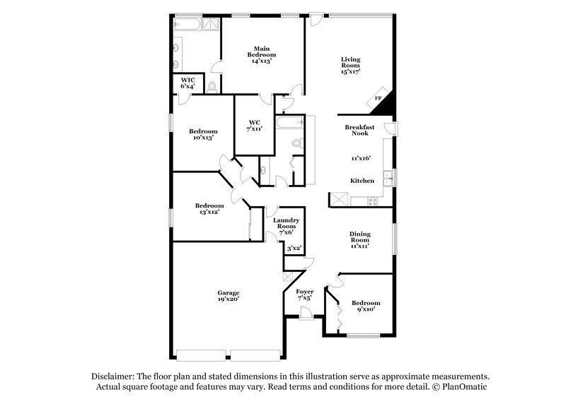 2,625/Mo, 2009 Wild Turkey Dr Midlothian, TX 76065 Floorplan View