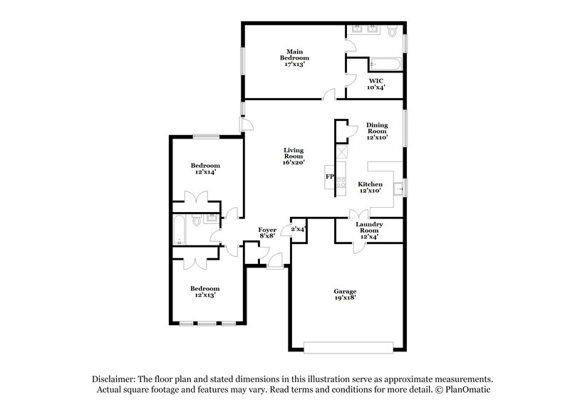 1,915/Mo, 1201 Cardinal Oaks Dr Mansfield, TX 76063 Floor Plan View