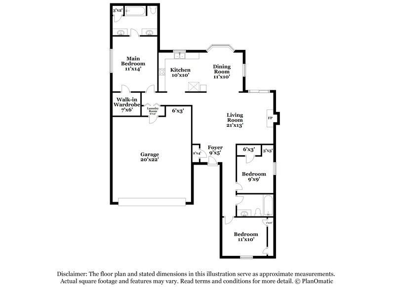 2,215/Mo, 760 Rosehill Ln Cedar Hill, TX 75104 Floor Plan View
