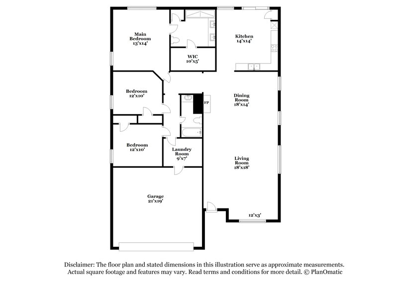 1,940/Mo, 4712 Shell Ridge Dr Fort Worth, TX 76133 Floor Plan View