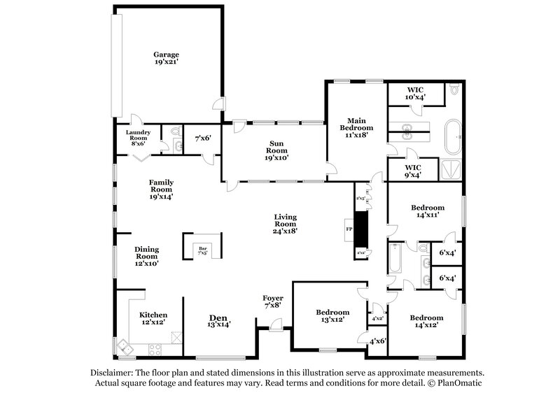 3,150/Mo, 4400 Alameda Ct Arlington, TX 76016 Floor Plan View
