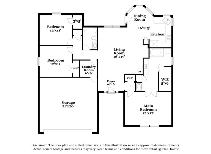2,270/Mo, 1505 Whispering Oaks Dr Midlothian, TX 76065 Floor Plan View