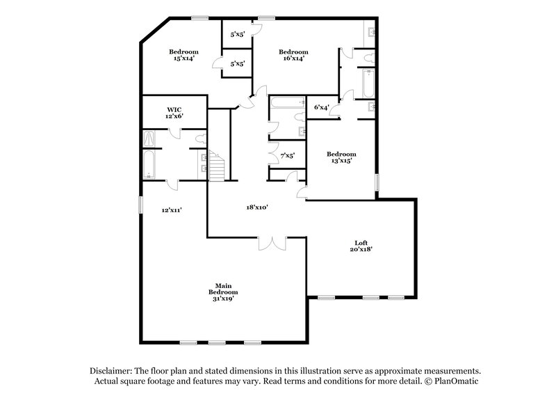 2,625/Mo, 1724 Diamond Lake Trl Justin, TX 76247 Floor Plan View 2
