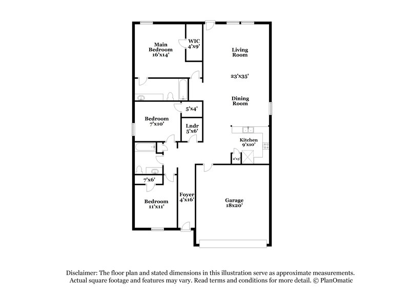 1,735/Mo, 325 Ranchito Pass Haslet, TX 76052 Floor Plan View