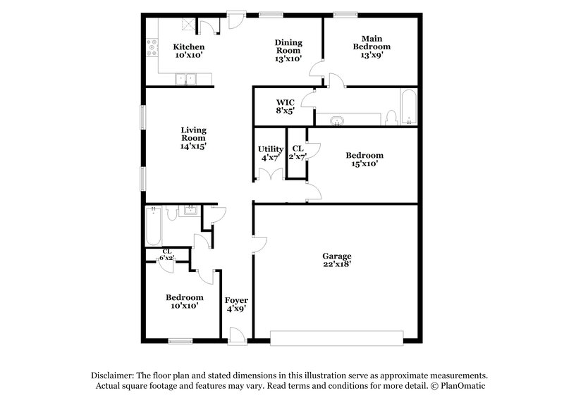 1,915/Mo, 329 Ranchito Pass Haslet, TX 76052 Floor Plan View