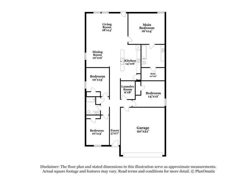 2,305/Mo, 341 Ranchito Pass Haslet, TX 76052 Floor Plan View