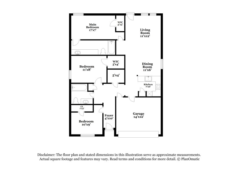 1,990/Mo, 1040 Crestview Dr Hutchins, TX 75141 Floor Plan View