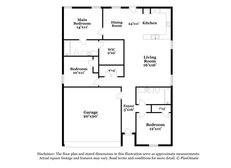 1,995/Mo, 1065 Crestview Dr Hutchins, TX 75141 Floor Plan View