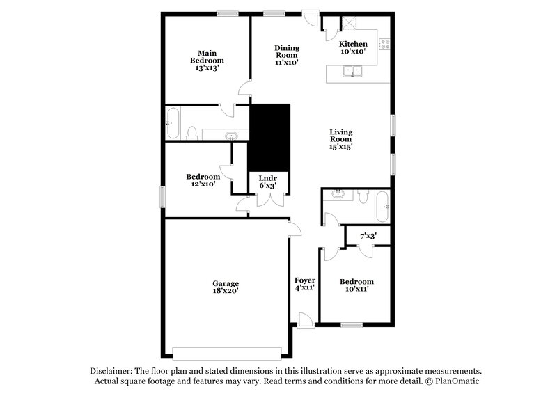 1,995/Mo, 1149 Crestview Dr Hutchins, TX 75141 Floorplan View