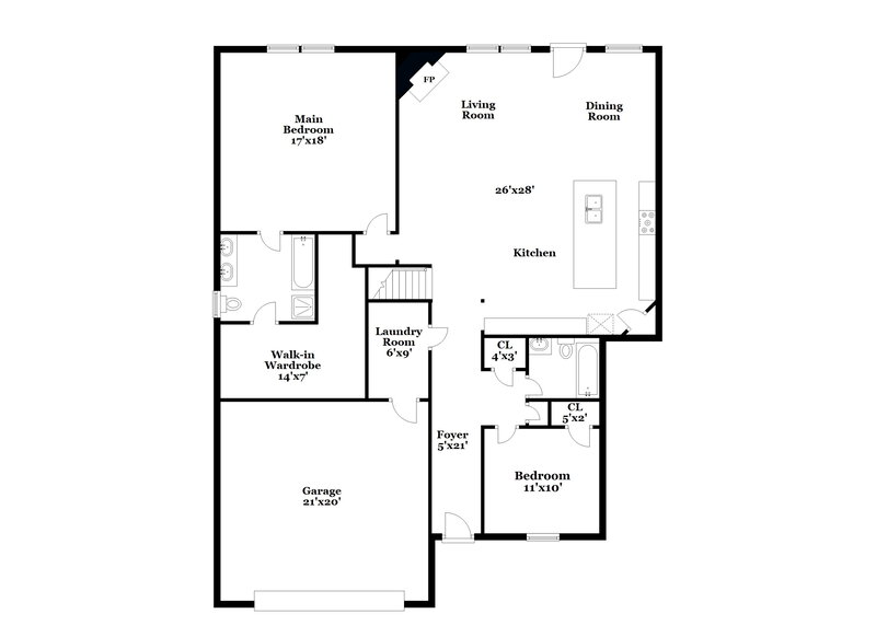 2,760/Mo, 113 Waxberry Dr Fate, TX 75189 Floor Plan View