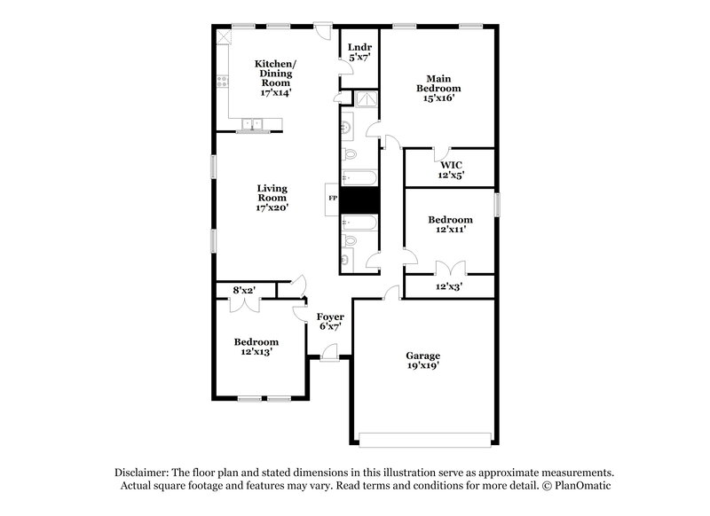 2,230/Mo, 1216 McMillen Dr Cedar Hill, TX 75104 Floor Plan View