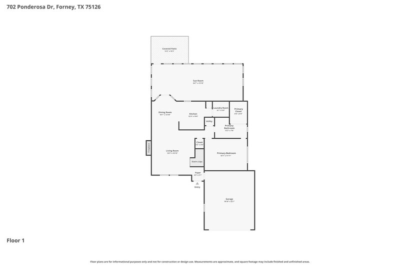1,990/Mo, 702 Ponderosa Dr Forney, TX 75126 Floor Plan View