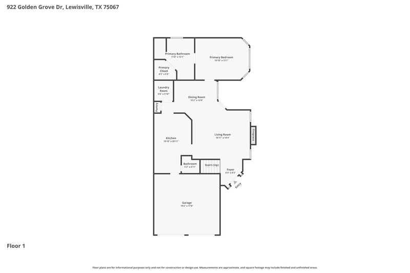 2,945/Mo, 922 Golden Grove Dr Lewisville, TX 75067 Floorplan View
