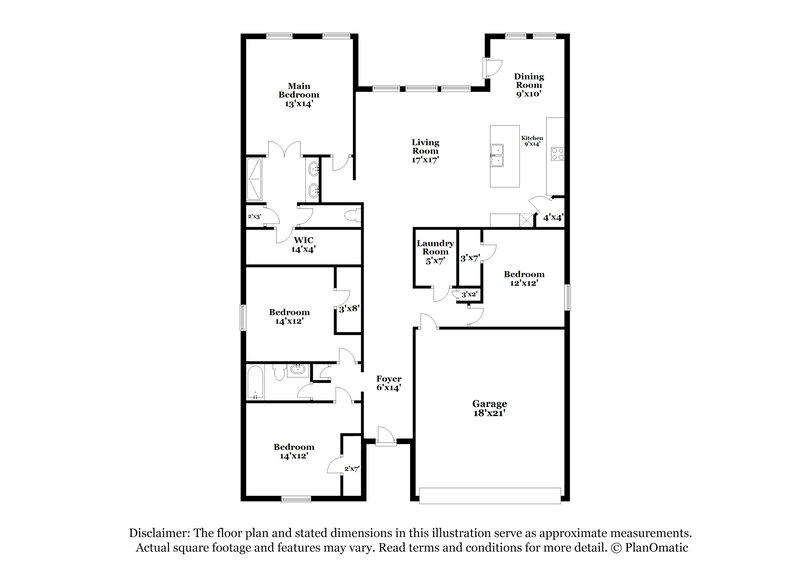 2,225/Mo, 14785 Mainstay Way Haslet, TX 76052 Floorplan View